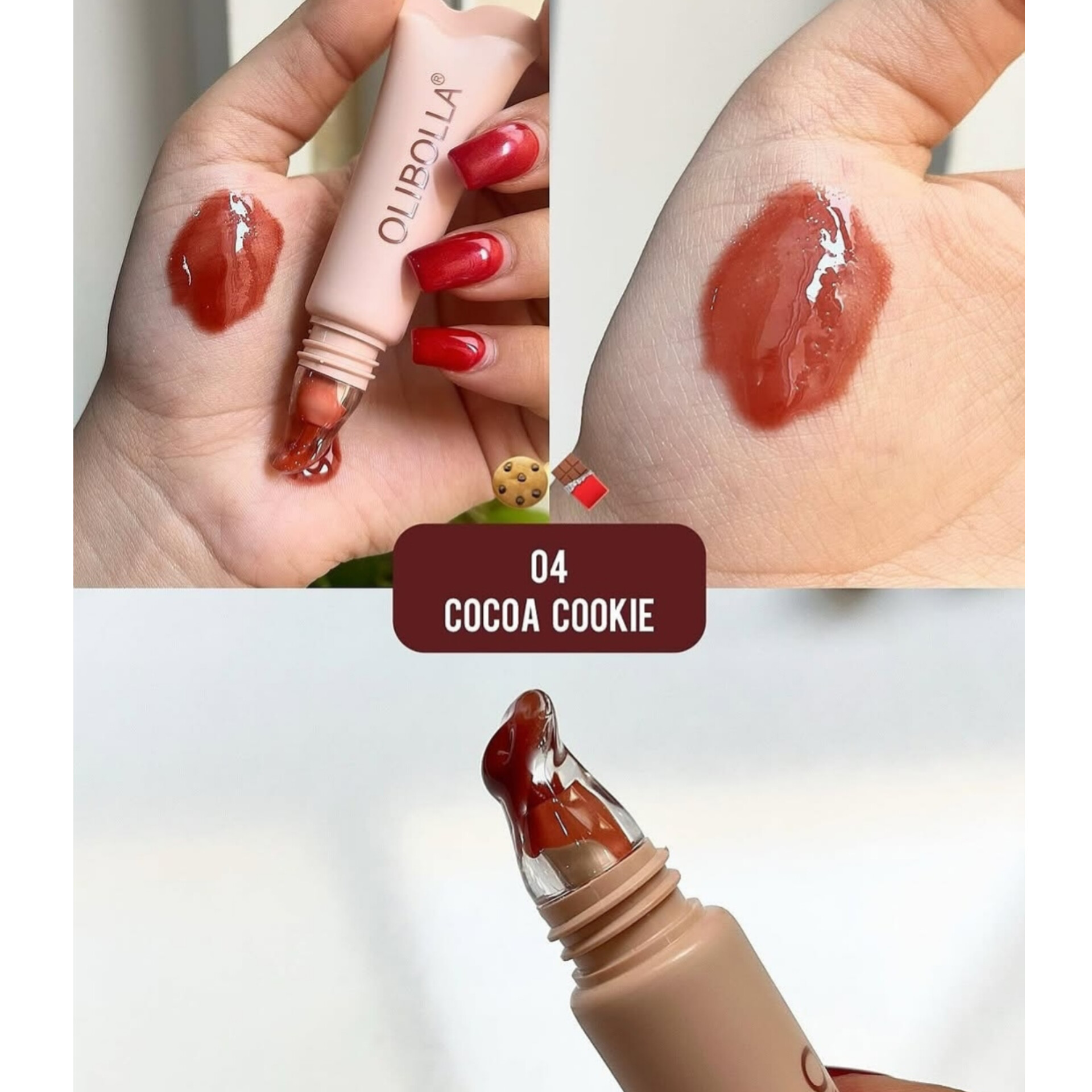 لیپ گلاس رژ لب مایع براق کننده لب لوازم آرایشی برند